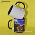 Sunmeta 11oz sublimation inner & handle color mug dark red